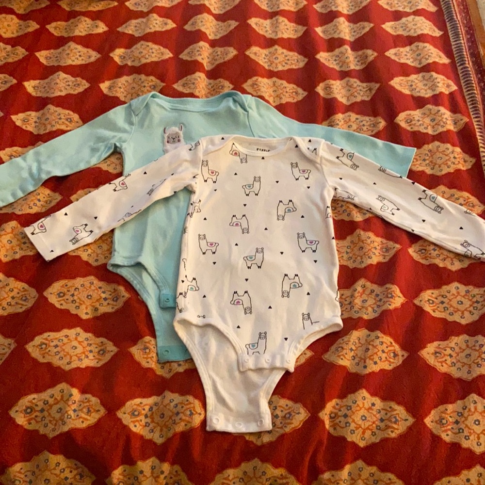 Set of 2 Pekkle Llama Onesies